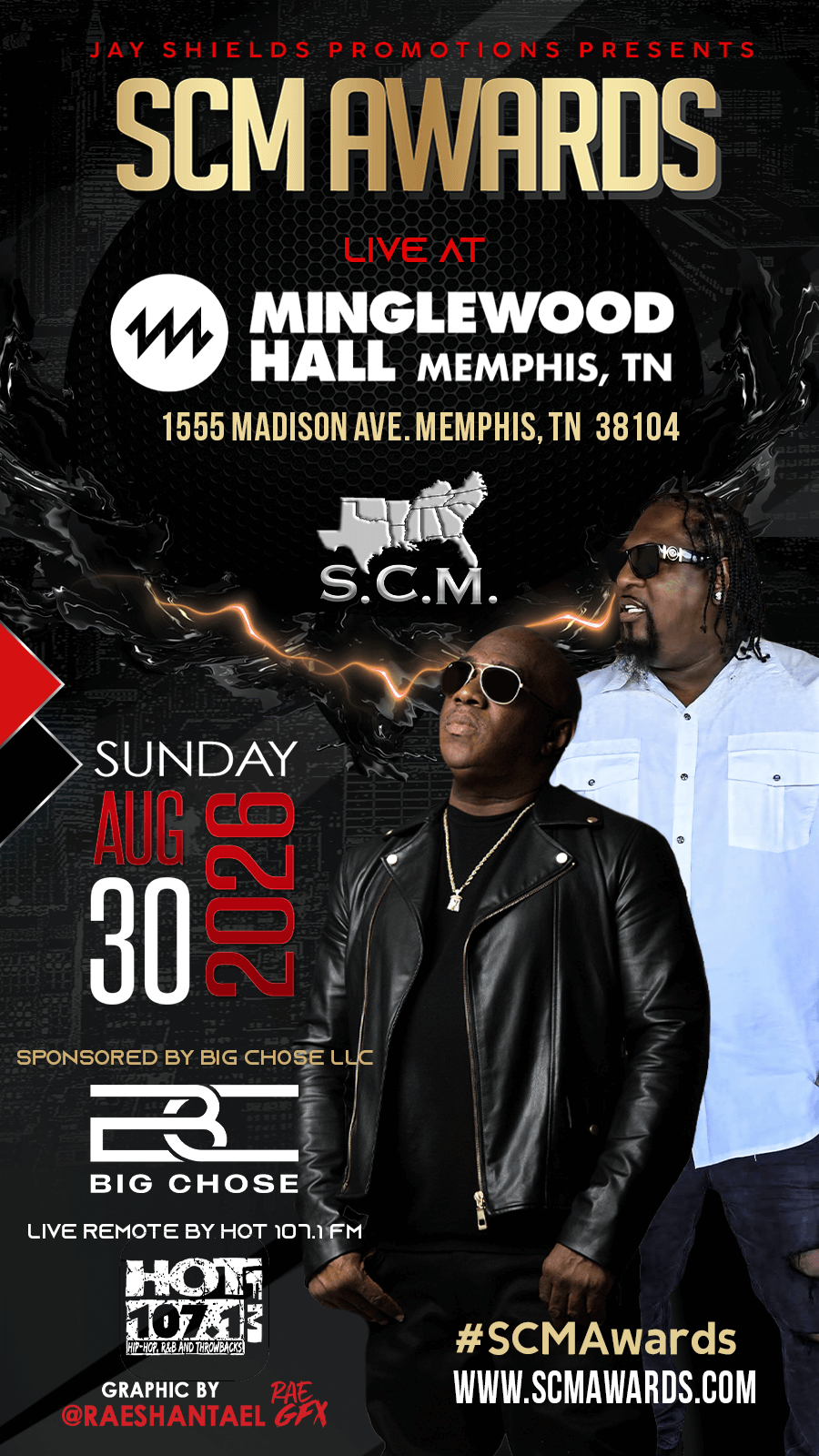 Mr. George Dean 5 SCM Awards Hosts -OG Bigga Rankin and CEO M.I.A.M.I. Mike